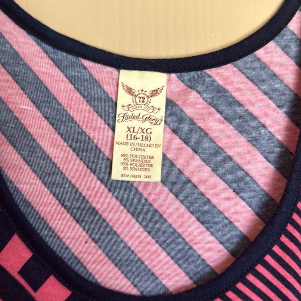 Pink and Black Striped Maxi Dress - Picture 2 of 3